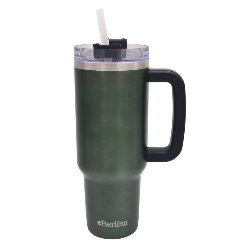 [HA4473D] Vaso térmico doble pared 1200ml, sorbito de plástico, Berlina VERDE