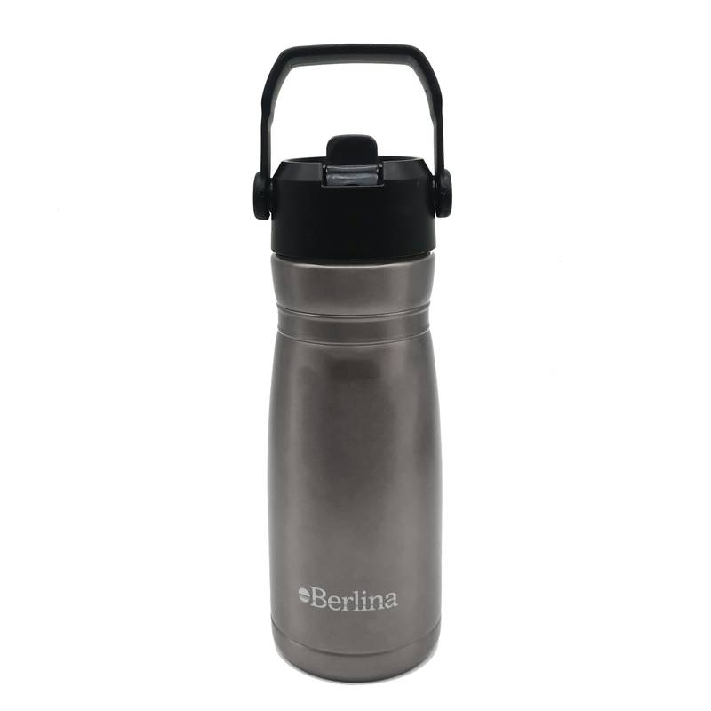 Botella deportiva de acero inoxidable 600ml Berlina, GRIS