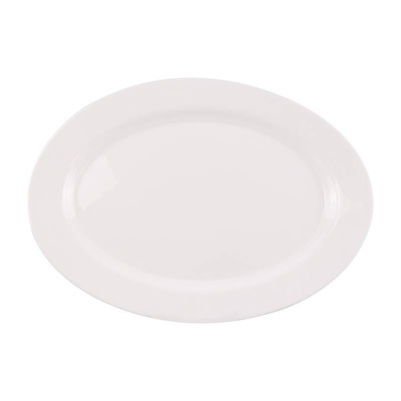[HA4491] Fuente de vidrio opal 35,5cm, línea ARIA, CAJA x16