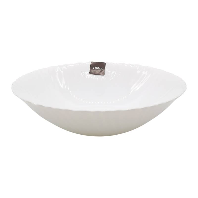 [HA4499] Bowl de vidrio opal 24cm, línea SOFIA, CAJAx24