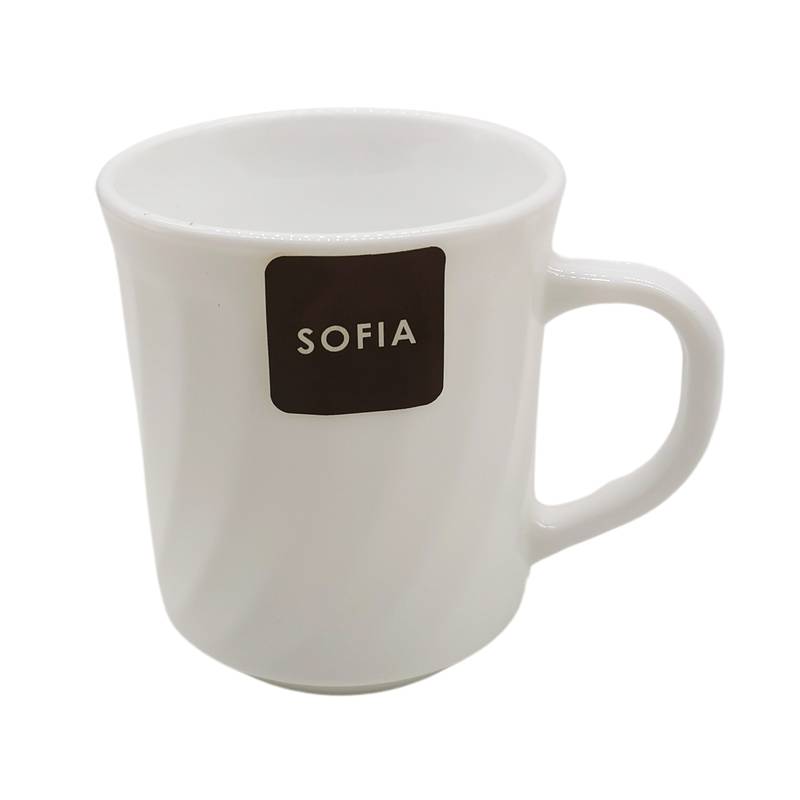 [HA4501] Taza de vidrio opal 250ml, línea SOFIA, CAJA x36