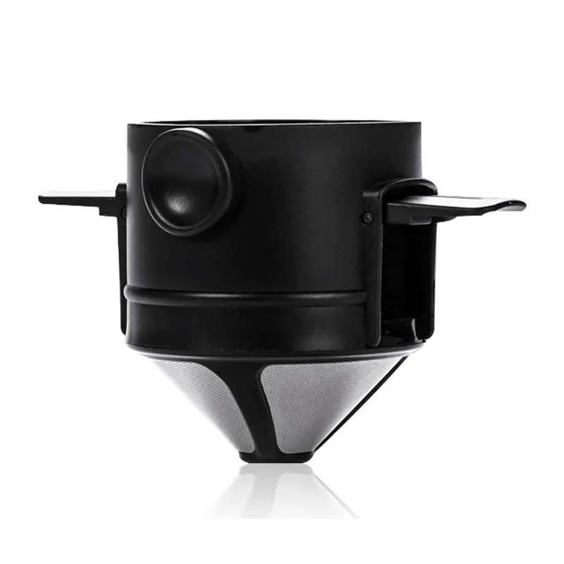 [HA4532] Filtro de café reutilizable plegable, de acero inoxidable para taza, en caja