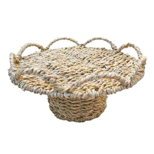 Base para tortas de fibras naturales, junco de agua