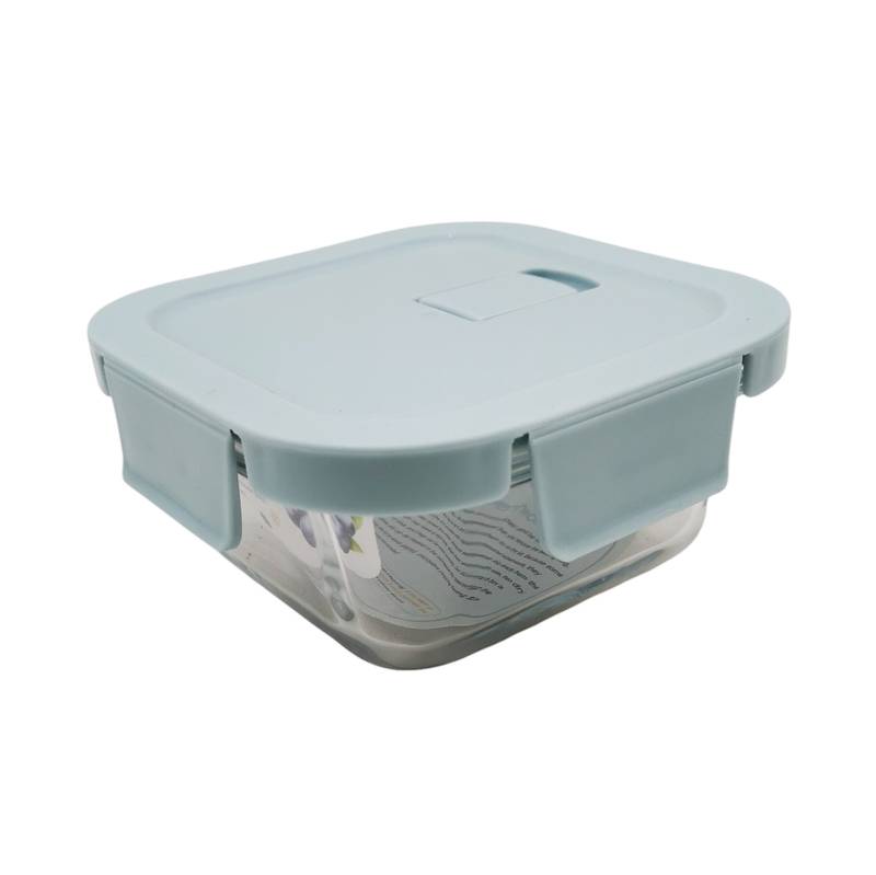 [HA4669] Vianda recipiente de vidrio, cierre hermético, 300ml en bolsa, varios colores