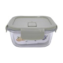 Vianda recipiente de vidrio, cierre hermético, 500ml en bolsa, varios colores