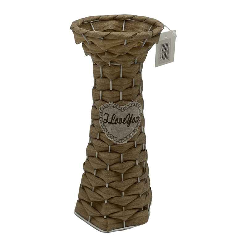 [HA4715] Florero de metal y cuerda