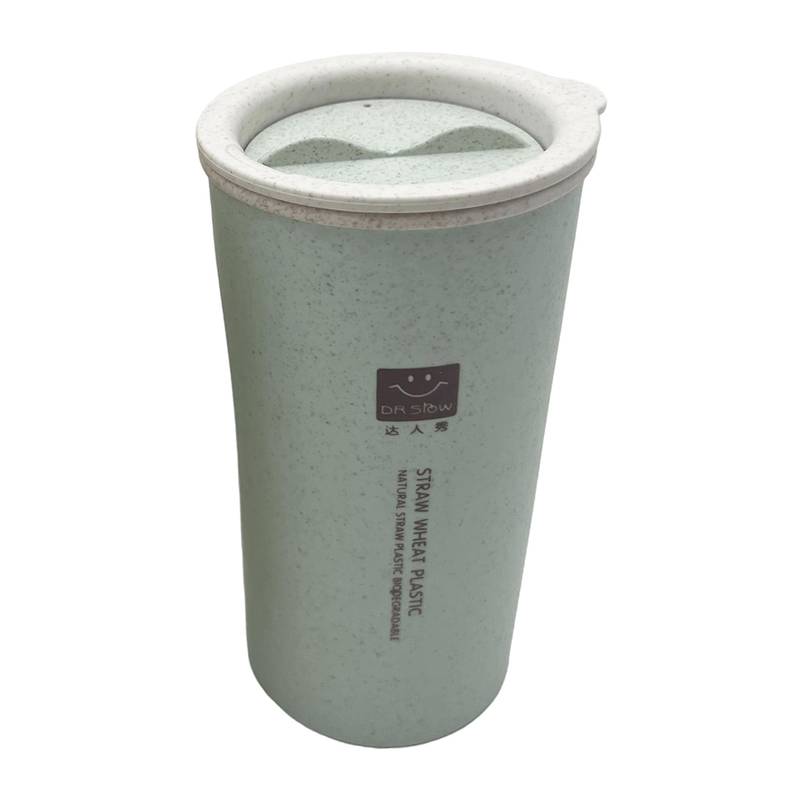 [HA4819] Vaso de fibra de trigo, tapa con filtro, 450ml, en caja varios colores