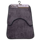 Alfombra para baño x2, alfombra central y de inodoro o pileta, varios colores, en cartón