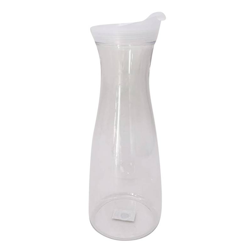 Botella de plástico con tapa de silicona, 1L