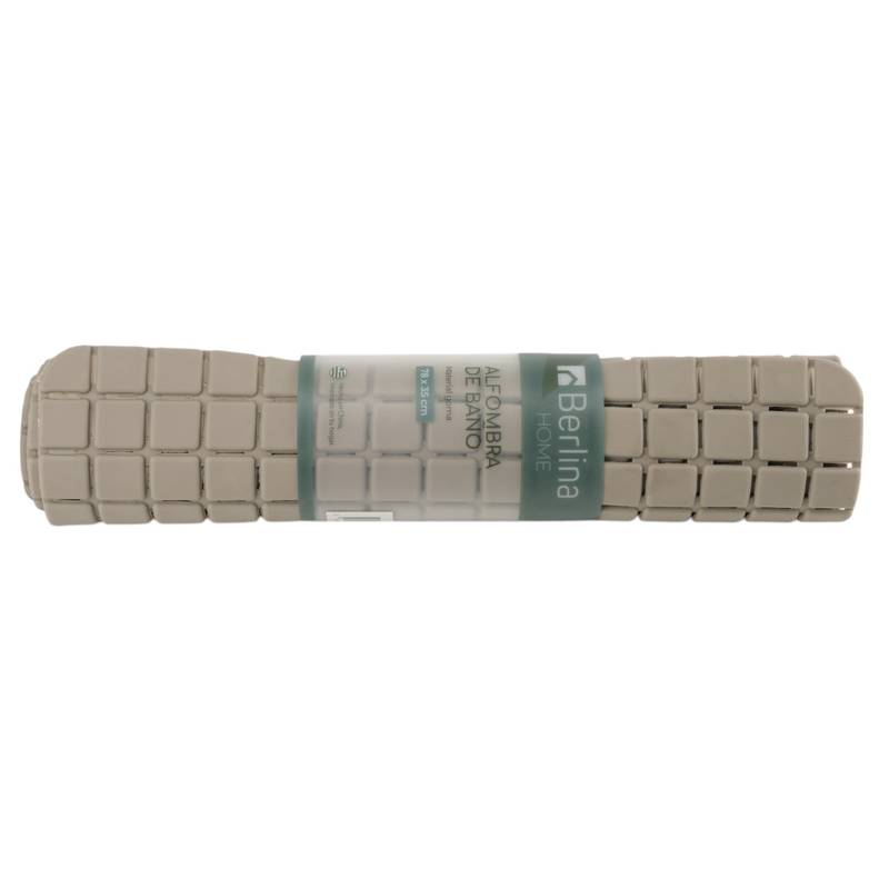 Alfombra para baño de TPR, con ventosas, BEIGE, Berlina Home