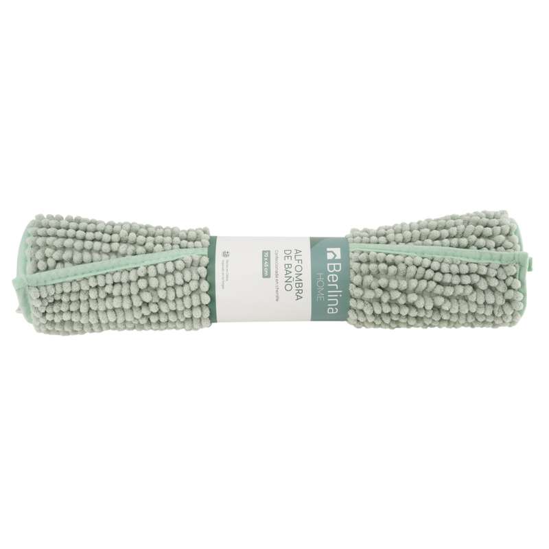 Alfombra para baño, de chenille, VERDE CLARO, Berlina Home