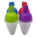 Molde para helado de plástico