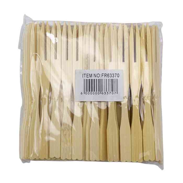 Descartable, pincho para copetín de bambú, bolsa x100