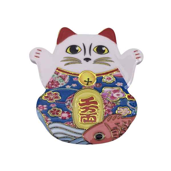[HA5147] Imán de cerámica, diseños de gato de la fortuna, PACKx12