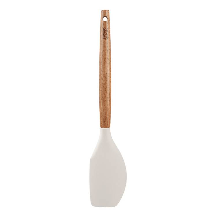 [HA5203] Espátula de silicona con mango de madera, en cartón, WINNING STAR