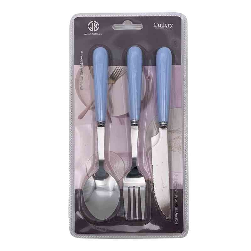 [HA5290] Cubiertos juego x3, en blister, varios colores