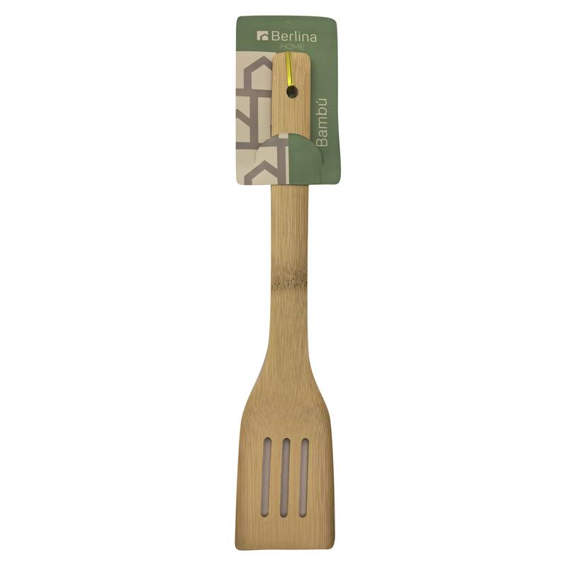 Cuchara de madera Berlina Home, espátula ranurada, en cartón