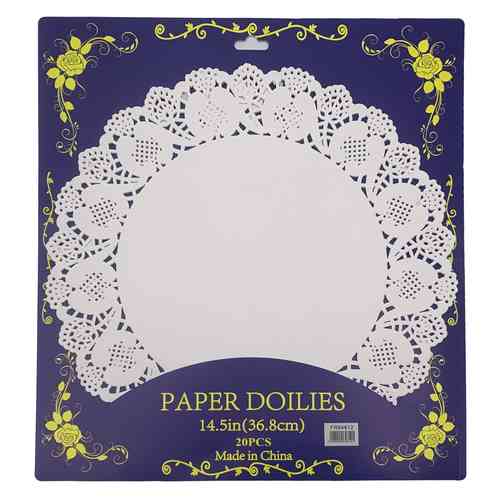 [HA5327] Rodal blonda de papel, para tortas, x20, en bolsa