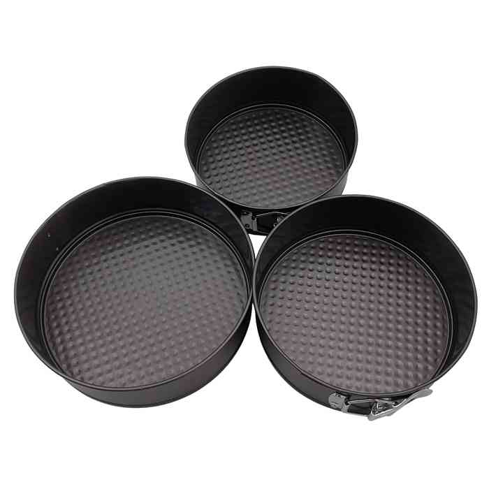 Tortera x3, antiadherente desmontable, 18/20/22cm, en caja