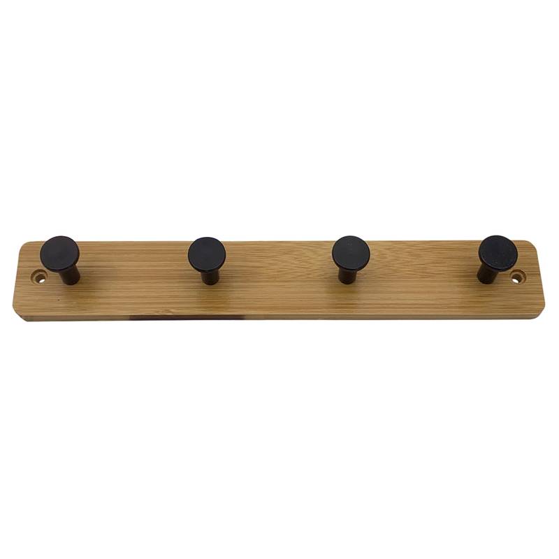 Perchero de madera, 4 ganchos