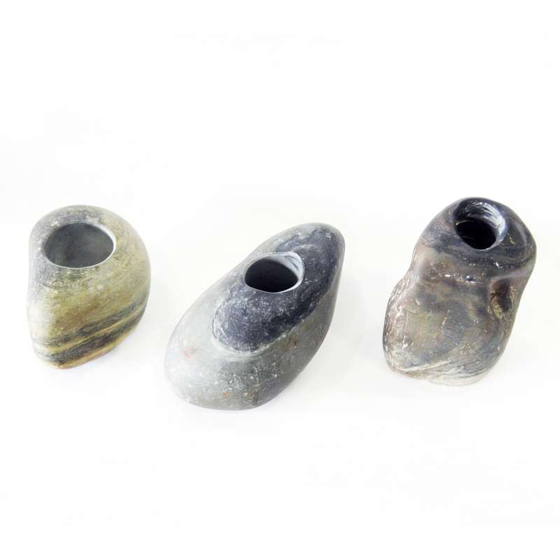 [HA5402] Adorno de piedra, candelabro, florero o maceta para mini plantas, varios modelos