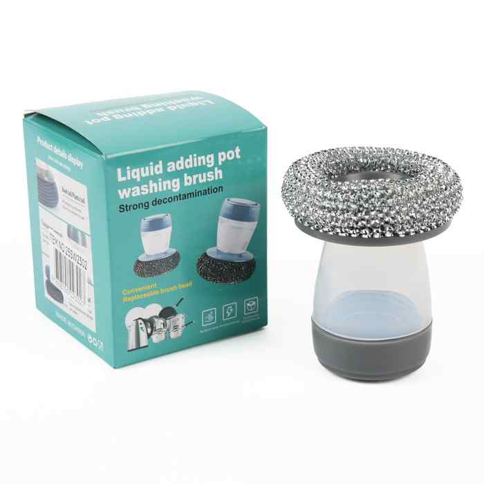[HA5430] Esponja de cocina rulo de acero, con dispensador de jabón, en caja