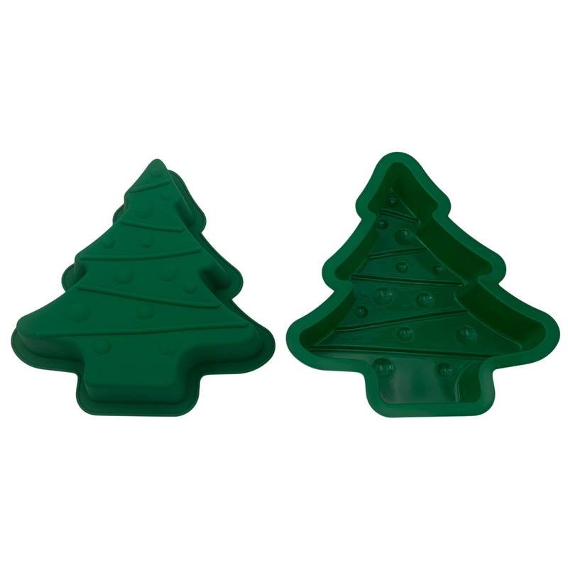 [HA5454] Molde de silicona para repostería, ideal horneados, chocolate, gelatina, etc, diseño árbol de navidad, varios colores