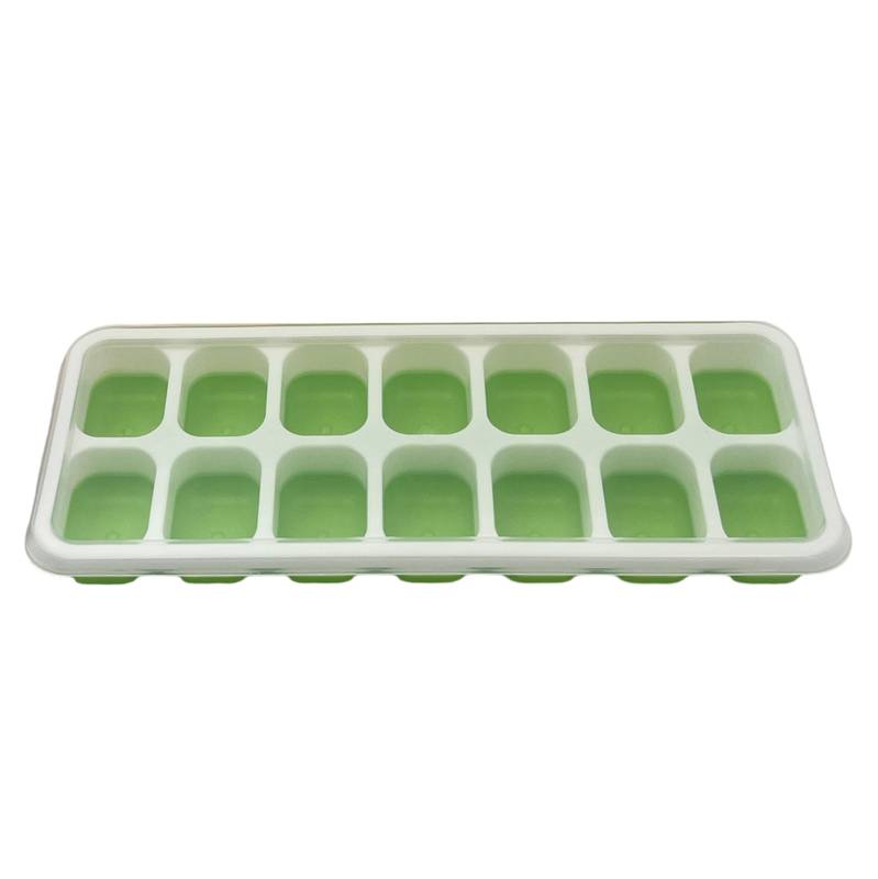 [HA5513] Cubetera de plástico base de silicona, 14 hielos, varios colores