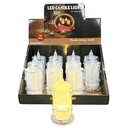 Vela led luz cálida, CAJA x12