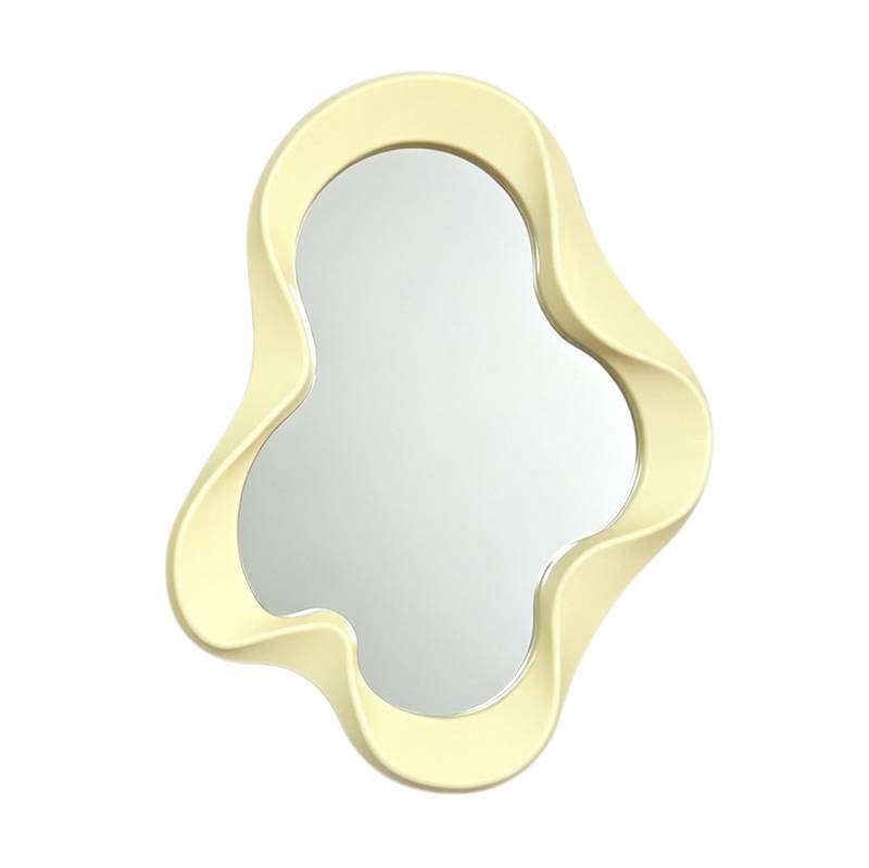 [HA5543] Espejo decorativo para colgar, marco de plástico irregular, varios colores