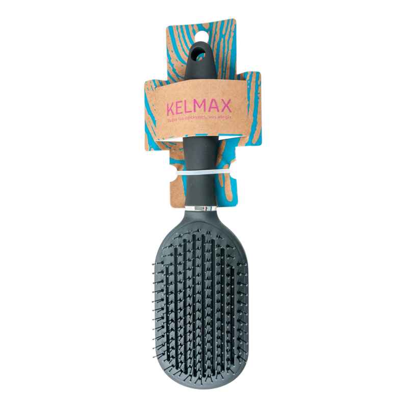 [HC0658] Cepillo para pelo NEGRO araña con espejo atrás, Kelmax