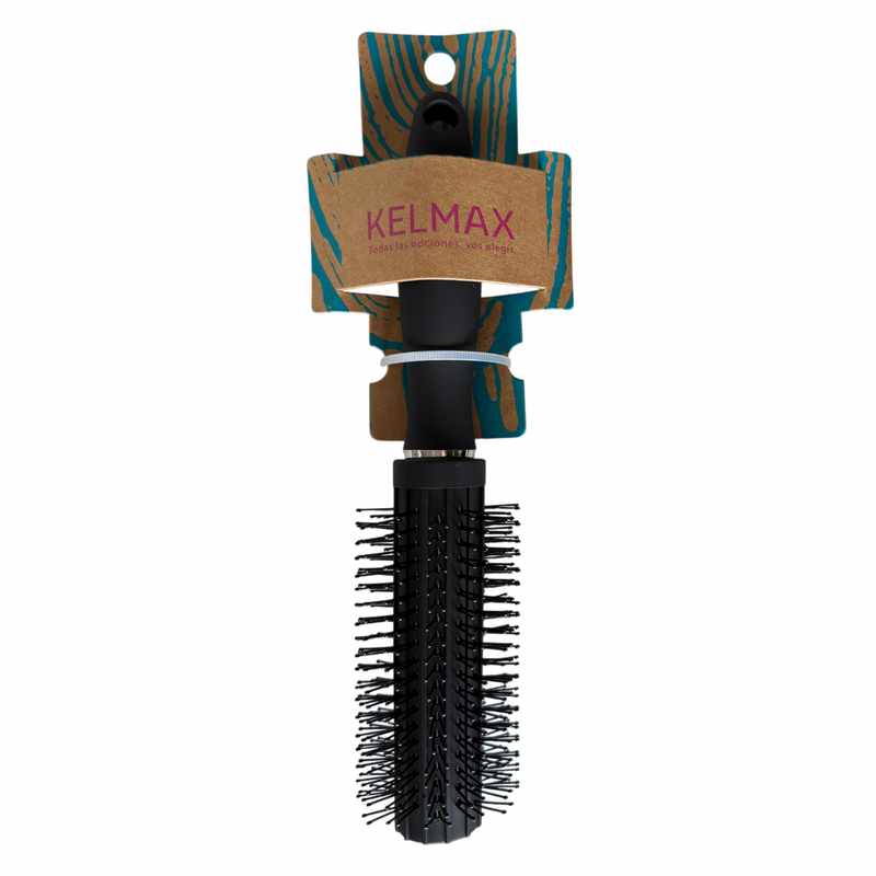 Cepillo para pelo NEGRO redondo, Kelmax