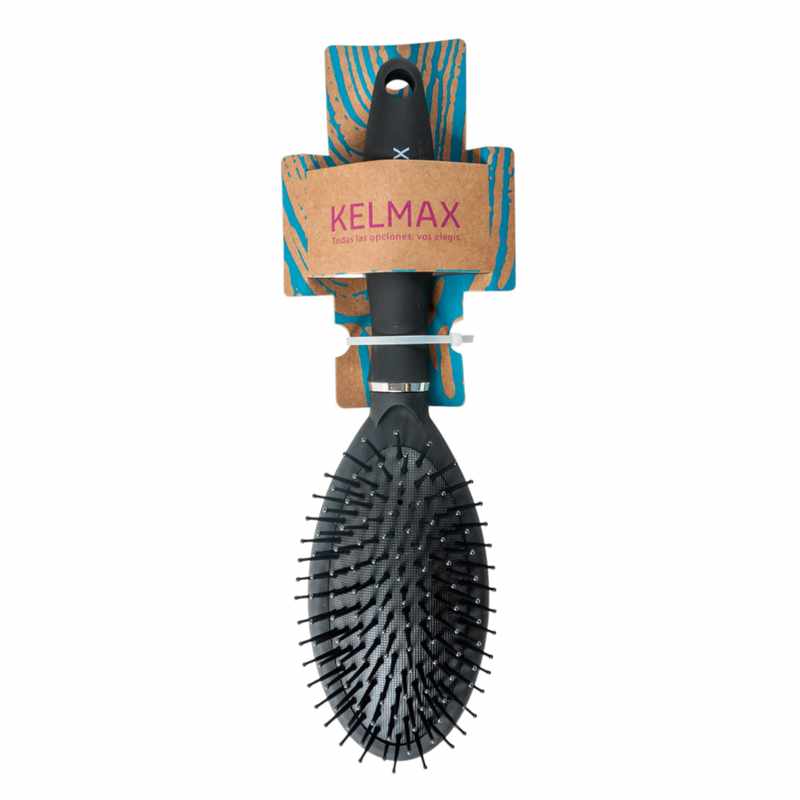 [HC0763] Cepillo para pelo NEGRO neumático, Kelmax