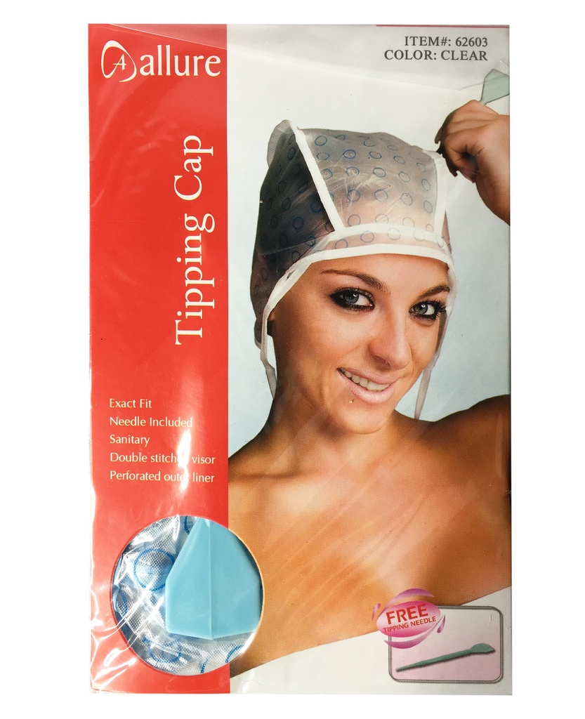[HC1062] Gorra para claritos o mechas, con aguja, en bolsa PACKx12