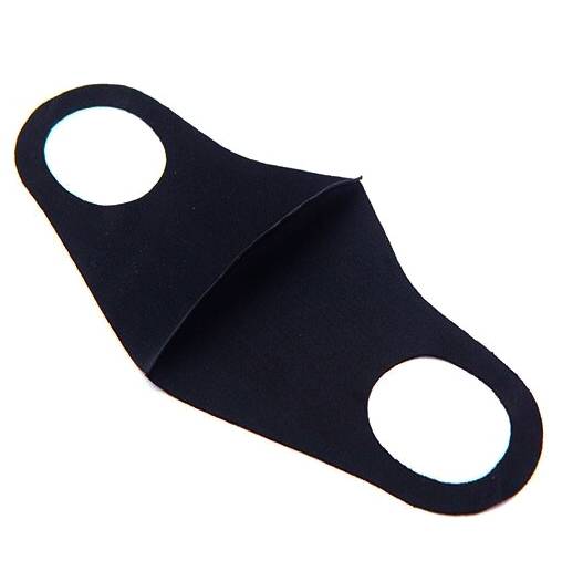 [HC1260] Tapabocas de tela, reutilizable, en bolsa NEGRO, PACK x20