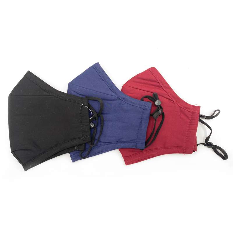 [HC1309] Tapabocas de tela doble+ porta filtro, reutilizable, PACKx20