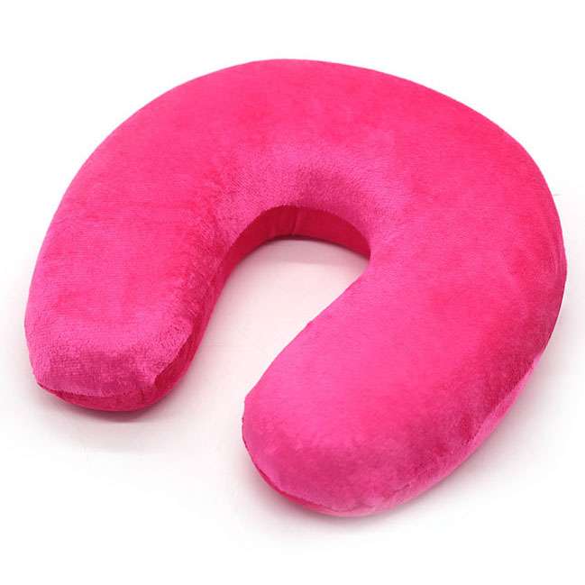 [HC1383] Almohada para viaje de espuma con memoria, con cierre, varios colores