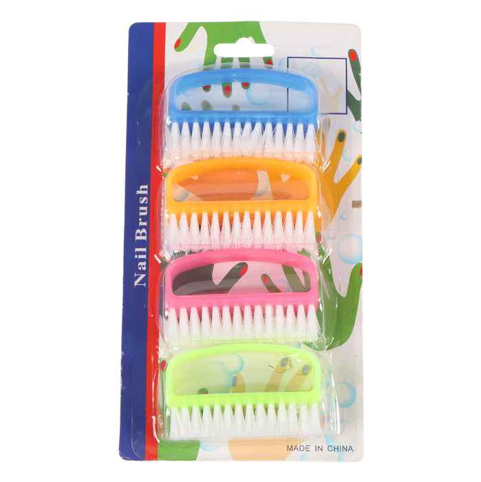 [HC1507] Cepillo para uñas x4, en blister