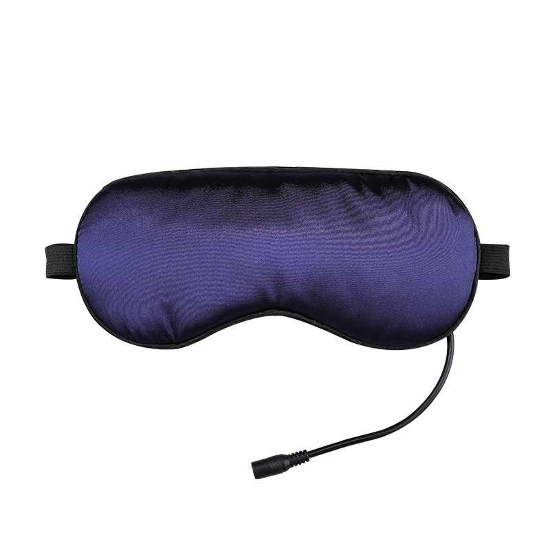 Antifaz para dormir liso calentador USB, en bolsa varios colores
