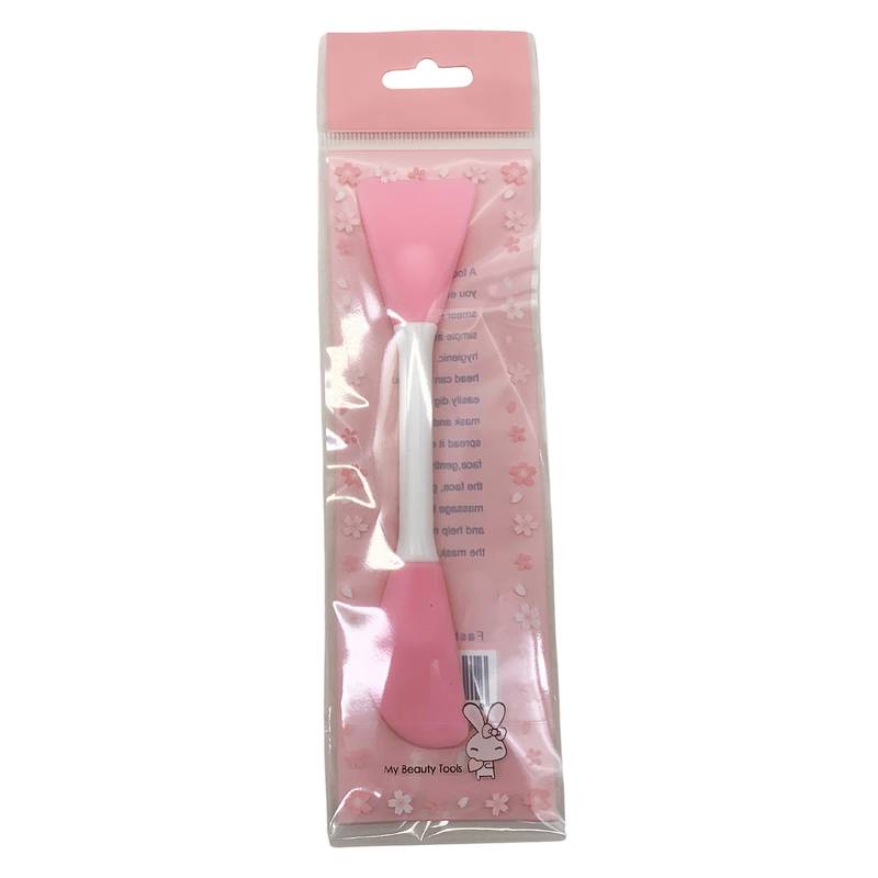 [HC1572] Espátula aplicador de cosméticos doble, de silicona, en bolsa PACK x12 varios colores