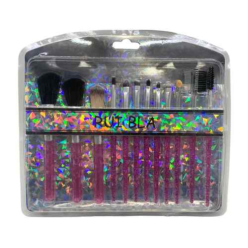 [HC1573] Pincel de maquillaje x12, en blister varios colores