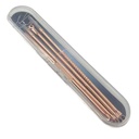 Extractor removedor de acné puntos negros, doble punta de metal, 4 piezas, en estuche