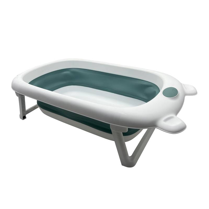 [HC1588] Bañito de plástico y silicona para bebé, plegable varios colores