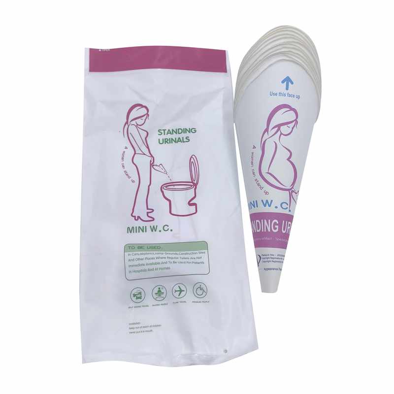 Urinal femenino descartable x12, en bolsa