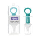 Dispensador para medicamentos para bebé, con tapa, de silicona y plástico, en caja de plástico MOMEASY