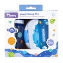 Vianda infantil de plástico con botella 330ml, 2 colores MOMEASY