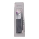 Pincel para manicuría x5, para uñas esculpidas, en blister