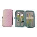 Set de manicuría, 7 piezas en estuche, varios colores