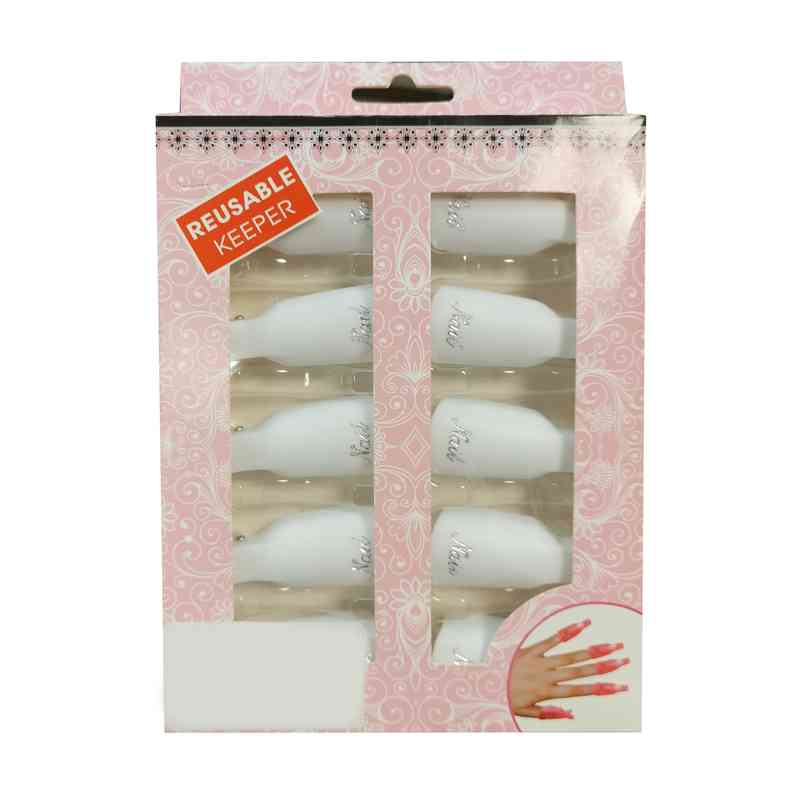 [HC1751] Pinzas para remover esmalte x10, en caja varios colores