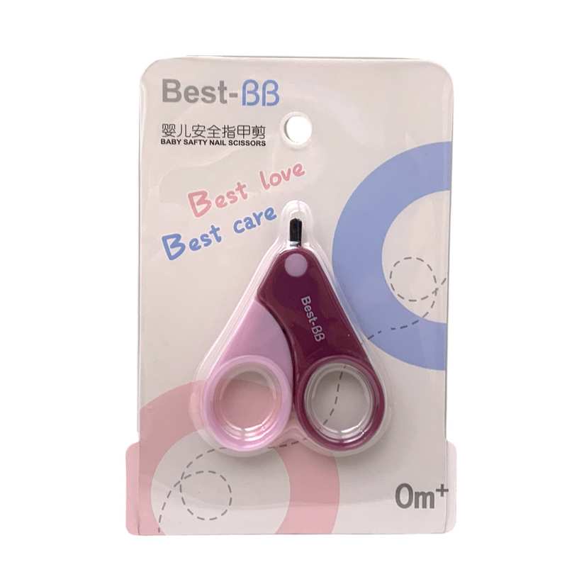 [HC1778] Tijera corta uñas de bebé, en blister, PACK x12 varios colores